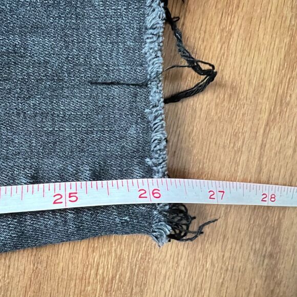 Pacsun High-Rise Ankle Jegging Size 24 Charcoal Black/Dark Gray Distressed - Picture 7 of 11